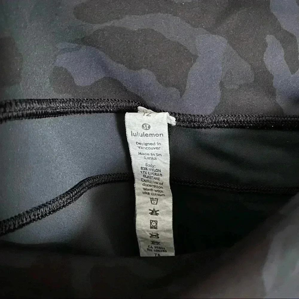 Lululemon Women's Fast HR Crop Camo